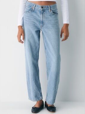 Levi’s dad jean 26 far and wide blue denim jeans slouchy loose straight